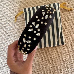 Lele Sadoughi Velvet Embellished Headband